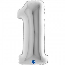 Balão Foil 102cm Prateado