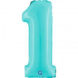 Balão Foil 35cm Azul Pastel