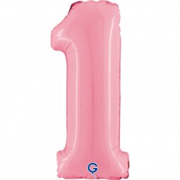 Balão Foil 35cm Rosa Pastel