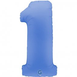 Balão Foil 102cm Soft Matte Lotus Blue