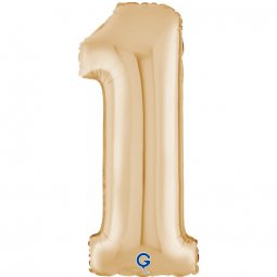 Balão Foil 66cm Dourado Branco