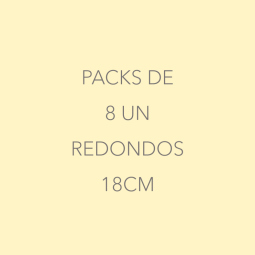 8 Pratos Redondos 18cm