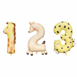 Balão Foil Número Animais