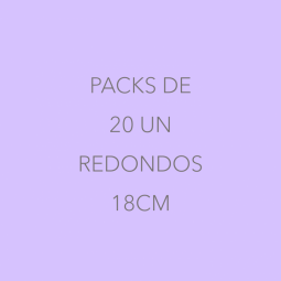 20 Pratos Redondos 18cm 