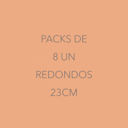 8 Pratos Redondos 23cm