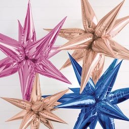 Balões Foil Lisos Estrela 3D