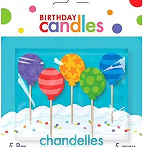 5 Velas de Aniversário Balões