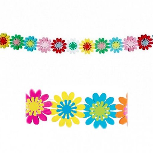 Grinalda 3m Flores Coloridas Summer Boho 