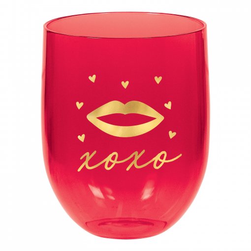 Copo de Plástico PP Lábios XoXo 