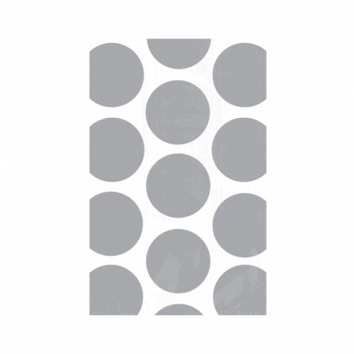 10 Sacos de Oferta de Papel Bolas Prateado