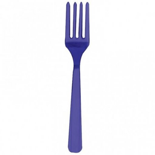 10 Garfos de Plástico Roxo