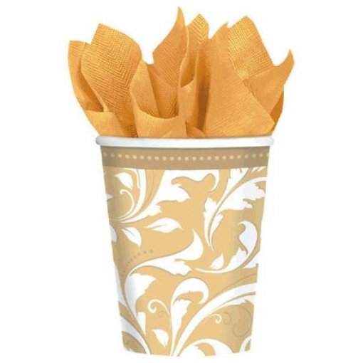 8 Copos 266ml Gold Anniversary