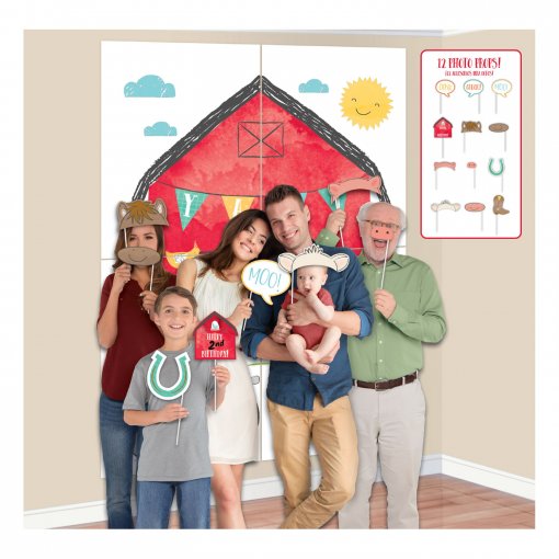 Cenário de Parede + Adereços Fotografia (Photo booth) Quinta Barnyard