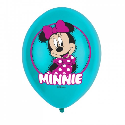 6 Balões Latex 11'' Minnie Mouse