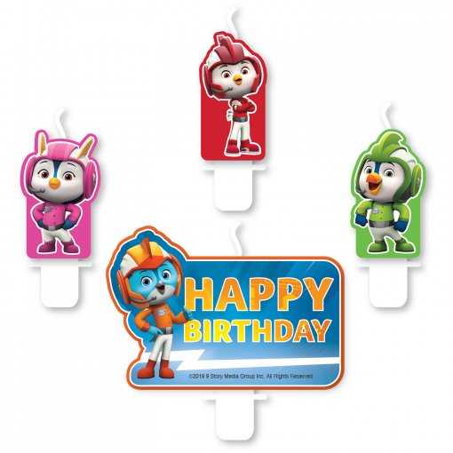 4 Velas de Aniversário Top Wing