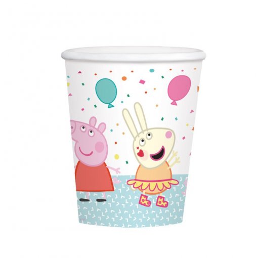 8 Copos EU 250ml Peppa Pig