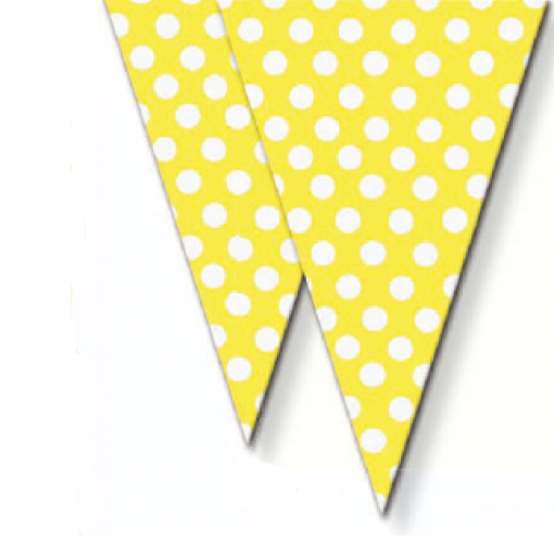 6 Sacos Celofane 16x25 Bolas Amarelo