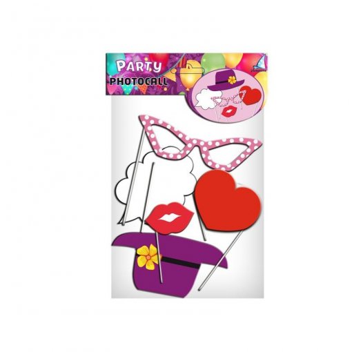 5 Adereços Fotografia (Photo booth) Aniversário