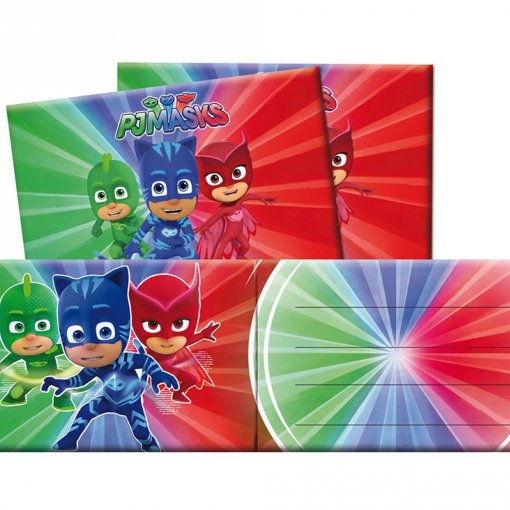 6 Convites PJ Masks