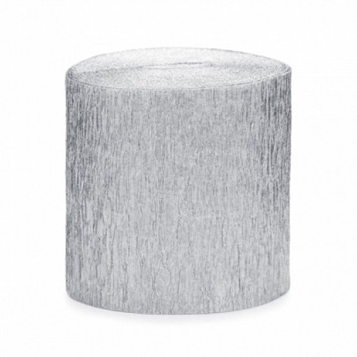4 Fitas Crepe 5cm/10m Prateado