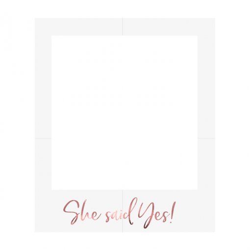 Adereço Fotografia (Photo booth) 'She said yes!'