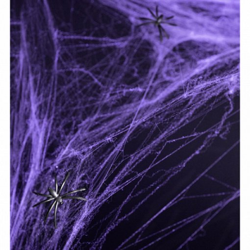 Teias de aranha Halloween Roxo 60g