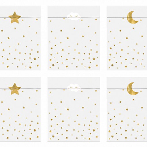 6 Sacos de papel Little Star