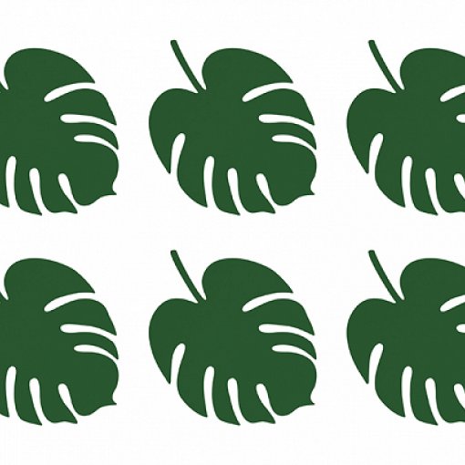 6 Marcadores de Mesa Aloha Leaves