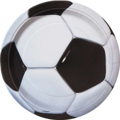 8 Pratos 23cm EU Futebol