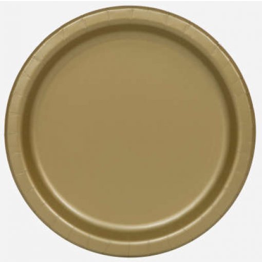 16 Pratos 23cm EU Dourado