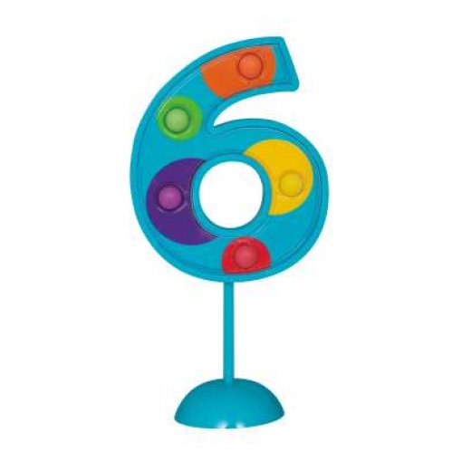 Topo de Bolo Colorido com LED nº 6