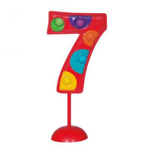 Topo de Bolo Colorido com LED nº 7