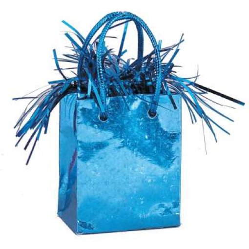 Peso para balão Saco Presente Azul Claro