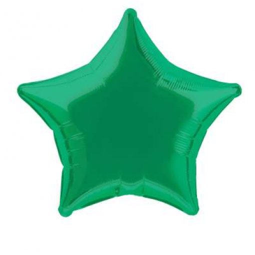 12 Balões Foil Estrela 20'' Bulk Verde Escuro