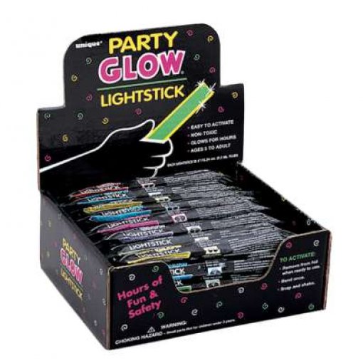 36 Bastões Glow Cor Sortida