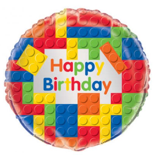 Balão foil 18'' Building Blocks 