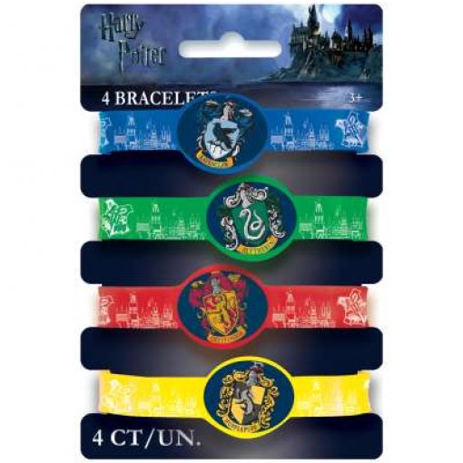 4 Pulseiras Elásticas Harry Potter