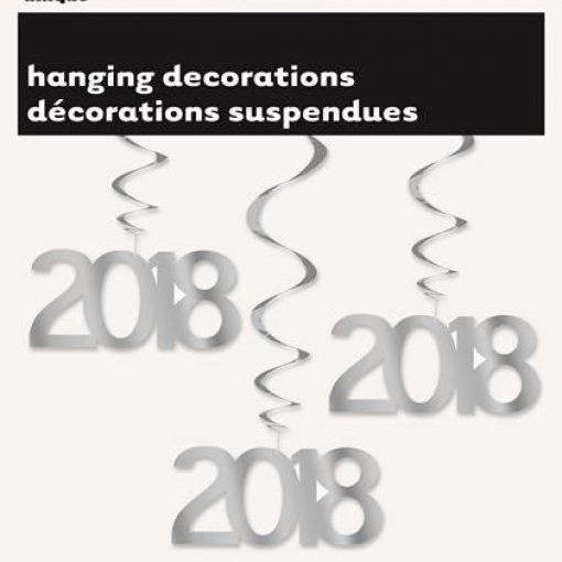 3 Pendentes Decorativos Ano Novo '2018'