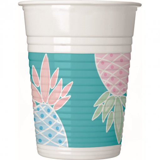 8 Copos 200ml Pineapples