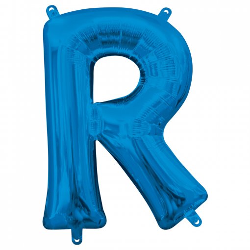 Balão Foil 40cm Azul Letra R