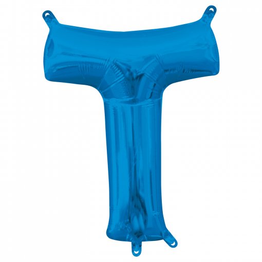 Balão Foil 40cm Azul Letra T