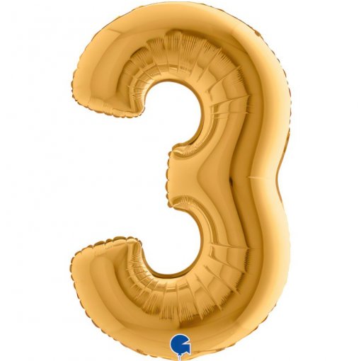 Balão Foil 102cm Dourado nº3