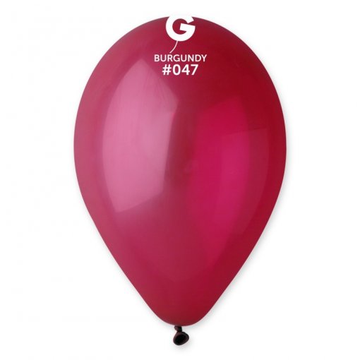 100 Balões latex 12'' (30cm) cor Burgundy #047 - G110