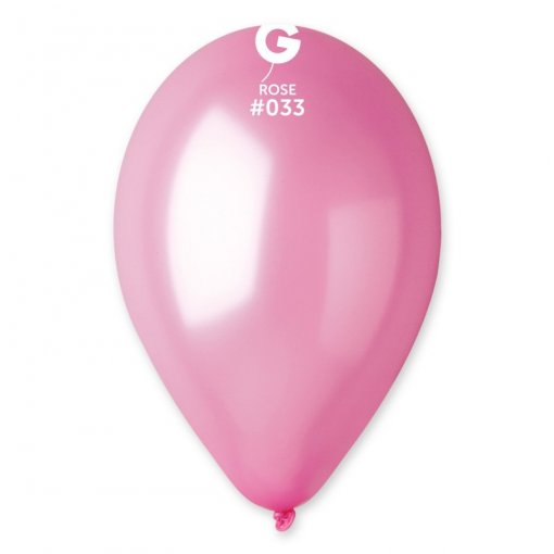 100 Balões latex Metalizado 12'' (30cm) cor Rose #033 - GM120