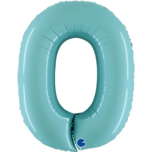 Balão Foil 102cm Azul Pastel nº0