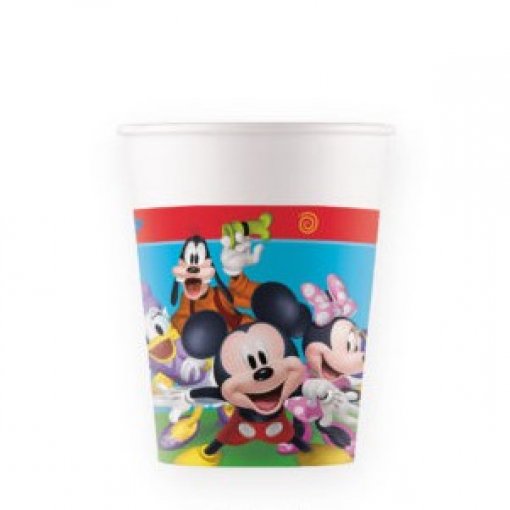 8 Copos 200ml EU Mickey Rock the House