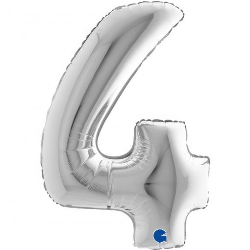 Balão Foil 102cm Prateado nº4