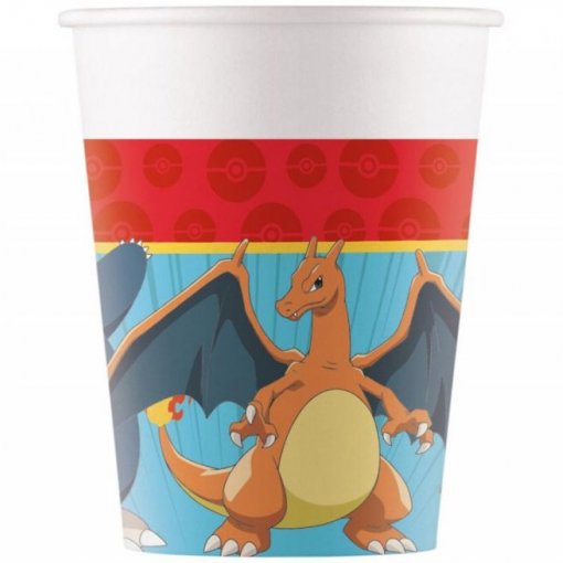 8 Copos 200ml Pokémon