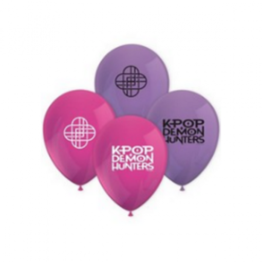 8 Balões Latex 11'' KPop Demon Hunters