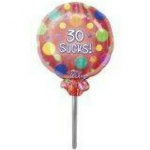 Balão Foil P35 SuperShape Bulk '30 Sucks'